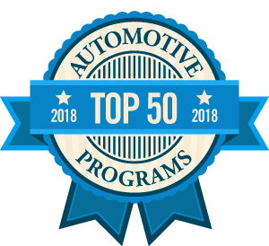 Top 50 Auto Mechanic Programs Badge